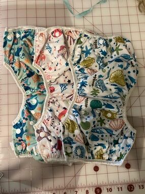 Bundle of 3 Bumgenius Cloth diaper covers